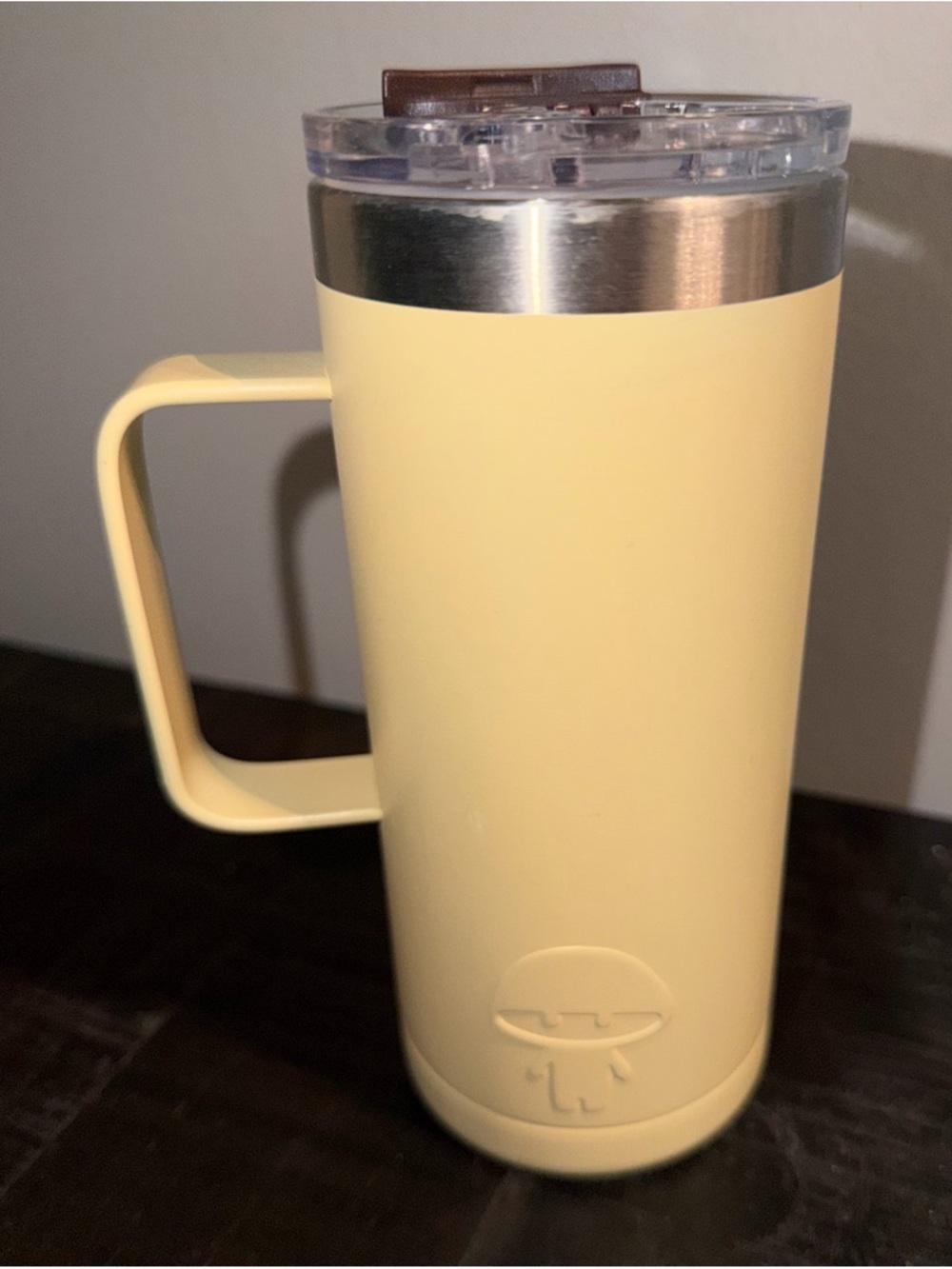 RYZE TUMBLER w/ Handle Stainless Steel Insulated Double Wall 16 Oz yellow - Picture 2 of 4